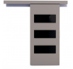 Posuvné dveře na stěnu ARES 106 Gray+Black Lacobel