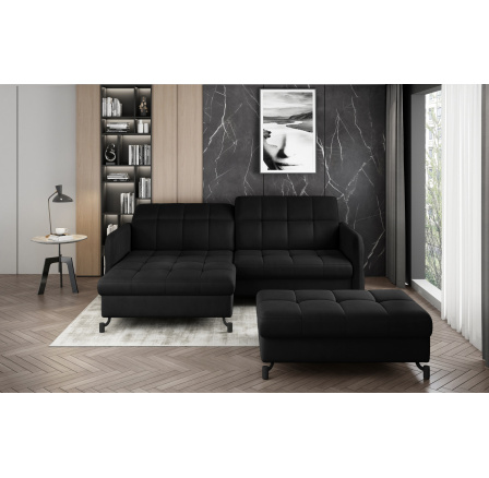 Narożnik Lorelle + Taburet Mat Velvet 99 110x200 Levý 1