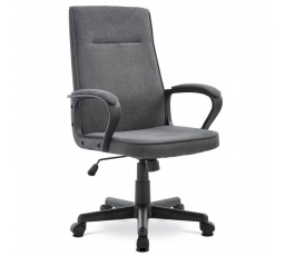 Kancelářská židle, houpací mechanismus, šedá látka, KA-L608 GREY2