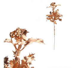 Cesmína - umělá větev s plody, barva zlatá