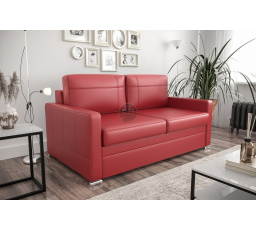 Sofa s funkcí spaní AVANTI III 167cm - přírodní kůže - červená kůže