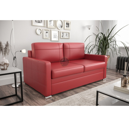 Sofa s funkcí spaní AVANTI III 167cm - přírodní kůže - červená kůže Sofa s funkcí spaní AVANTI III 167cm - přírodní kůže - červená kůže