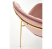 Jídelní židle K499, Růžová/Zlatá