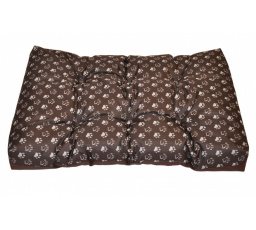 Matrace pro psa voděodolná 83x57 cm tlapka hnědá