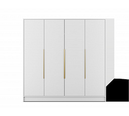Palladio 200 Skříň s Otevíracími Dveřmi Bílá+Bílá