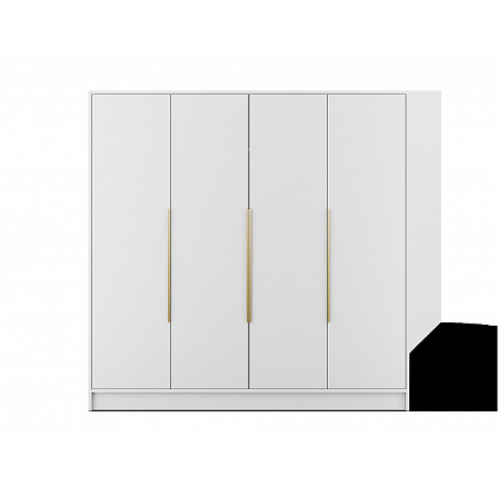 Palladio 200 Skříň s Otevíracími Dveřmi Bílá+Bílá