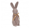 Zajíc - figurka na postavení, semiš, mix 2 barev, cena za 1 ks