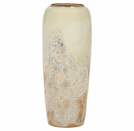 Váza keramická - výška 90 cm, světle šedá