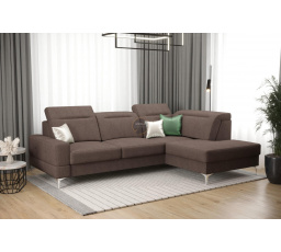 Rohová sedací souprava MALIBU MINI 180X250 - hnědá , pravá