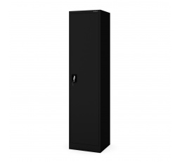 Kancelářská kovová skříň na dokumenty ALEX, 450 x 1850 x 400 mm, černá