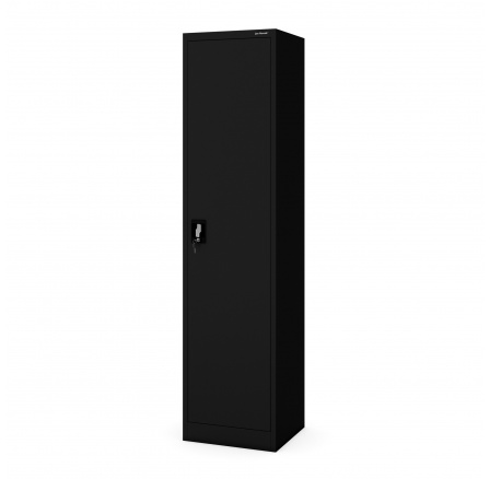 Kancelářská kovová skříň na dokumenty ALEX, 450 x 1850 x 400 mm, černá Kancelářská kovová skříň na dokumenty ALEX, 450 x 1850 x 400 mm, černá