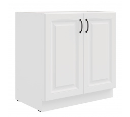 Dolní skřínka STILO - 80 D 2F BB, Bílá/Bílá