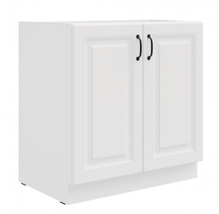 Dolní skřínka STILO - 80 D 2F BB, Bílá/Bílá