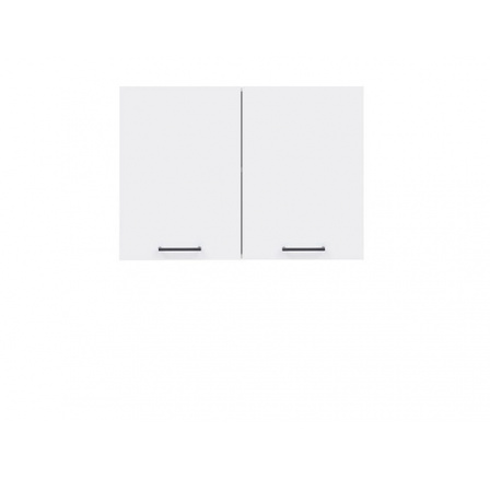 Kuchyňská horní skříňka  Junona Line, G2D/80/57, bílá/bílý lesk