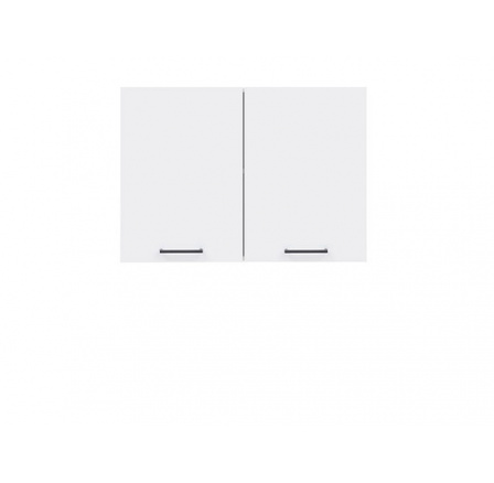 Kuchyňská horní skříňka  Junona Line, G2D/80/57, bílá/bílý lesk