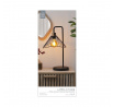 Stolní lampa Anel černá/ratan