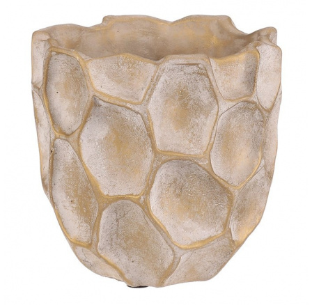Obal betonový - vzor buněk, vel. S, béžovo-zlatý Obal betonový - vzor buněk, vel. S, béžovo-zlatý