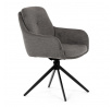 Jídelní židle, šedá, látka, DCH-P3174 GREY2