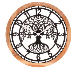 Hodiny nástěnné MDF a kov, 60cm