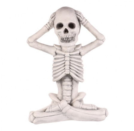 Kostlivec z magnesia - Halloween, LED osvětlení, šedý Kostlivec z magnesia - Halloween, LED osvětlení, šedý