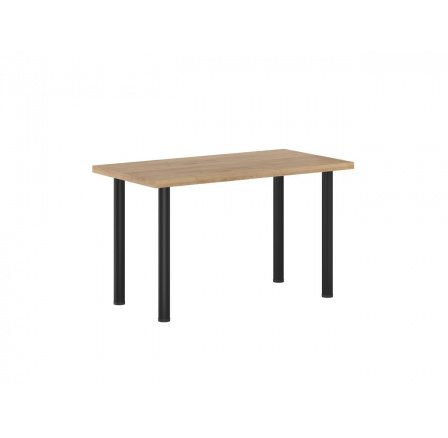 Stůl dub zlatý craft + nohy I černý mat 67x128 STB-FXJG