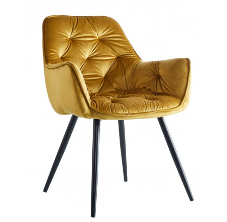 Židle velvet curry HF-058