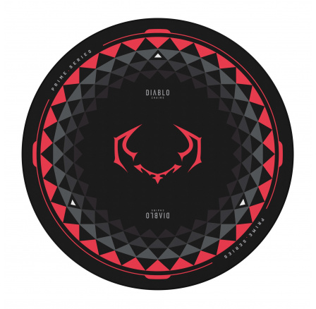 Herní protiskluzová podložka pod židli Diablo Chairs, Černo-Červená
