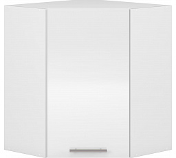 Kuchyňská horní rohová skříňka VENTO GN-60/72, Bílá/Bílý Lesk