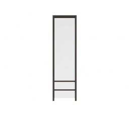 Regál KASPIAN REG1D2S wenge/bílý lesk