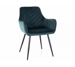 Jídelní židle FIG VELVET, Zelená Bluvel 78/Černá