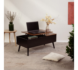 Konferenční stolek ANZABI s výklopnou deskou hnědý 105x50.5x43.5 cm 712067