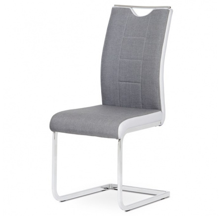 Jídelní židle, šedá, látka, DCL-410 GREY2