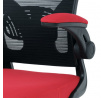 Kancelářská židle, houpací mechanismus, červená, KA-V317 RED