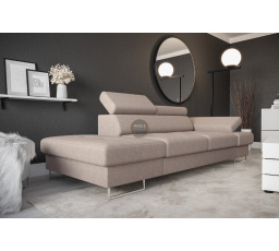 Sofa GALAXY II lenoška 235 cm - béžová, levá strana