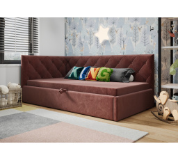 Postel ELZA - růžová - T63, Levá strana