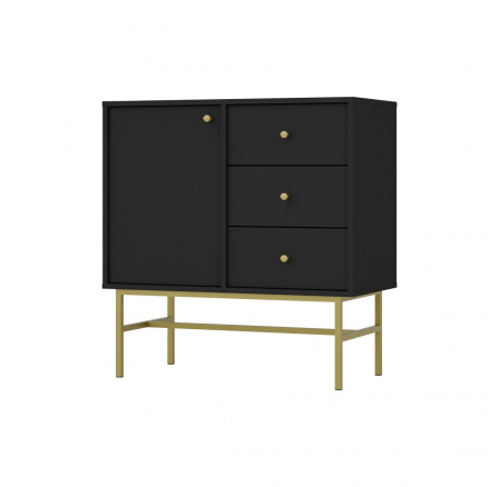 Komoda Tomila 814/3 černý grafit Komoda Tomila 814/3 černý grafit