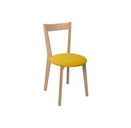 Jídelní židle IKKA dub sonoma/žlutá (TX069/Otusso 14 yellow)