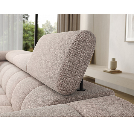Carmenn corner sofa with sleeping function, storage compartment and adjustable headrests, light brown bouclé, left-hand side Xillar 20 205x126 Left 1 Carmenn corner sofa with sleeping function, storage compartment and adjustable headrests, light brown bouclé, left-hand side Xillar 20 205x126 Left 1