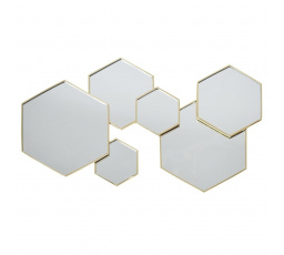 Dekorace Aindar z hexagonálních zrcadel