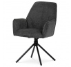 Jídelní židle, šedá, látka, HC-522 GREY2
