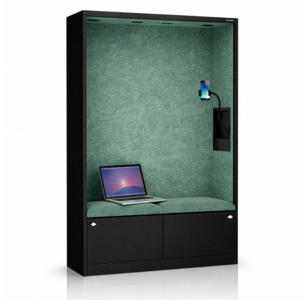 Sally 1150mm korpus Černý - sedák Zelený