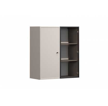 LORINI VITRÍNA 100 2D - kašmír / černá úchytka / závěsná