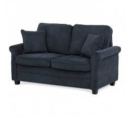 Dvoumístná pohovka, modrá, manšestrová látka, ASB-4170 BLUE2