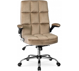 Otočná židle LONDON Béžová Sametová