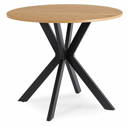 Stůl LAUREN 90 cm Dub Zlatý/Černý