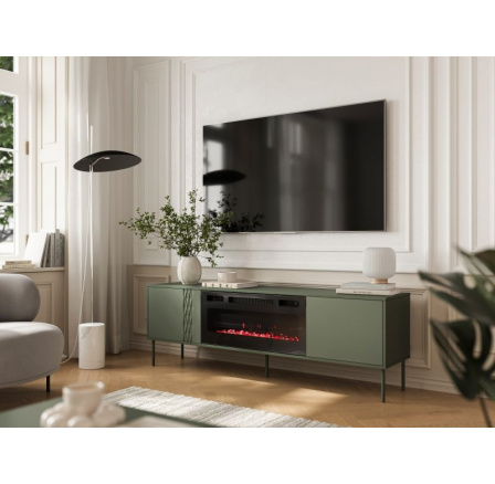 Tv komoda TRESSE 180 EF, zelená 