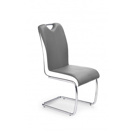 Jídelní židle K184, šedá/bílá