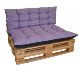 Polstry na paletový nábytek sada Basic - látka fialový melír