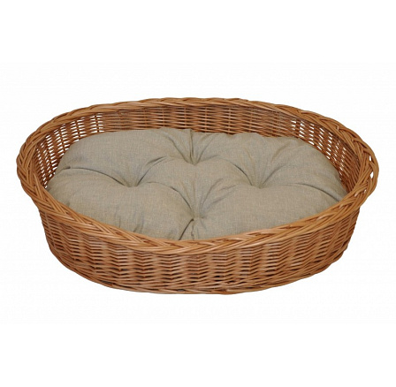 Pelíšek vrbový oválný vlnka - velikost 41x28 cm Pelíšek vrbový oválný vlnka - velikost 41x28 cm