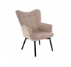 Křeslo CARMEN RAVEN, Tmavě Béžová 30/Černá